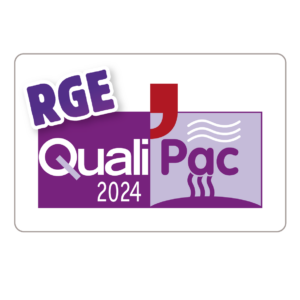 logo QualiPAC 2024 air-air et air-eau pour pose frigoriste Dnergie33 entre Créon et Libourne