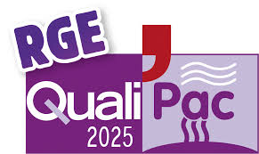 logo QualiPAC 2025 air-air et air-eau pour pose frigoriste Dnergie33 entre Créon et Libourne